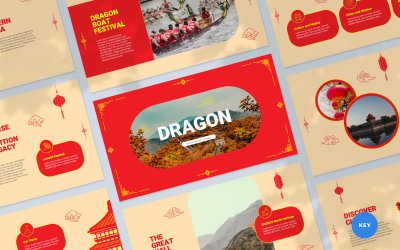 Dragon - China Keynote Prezentační šablona