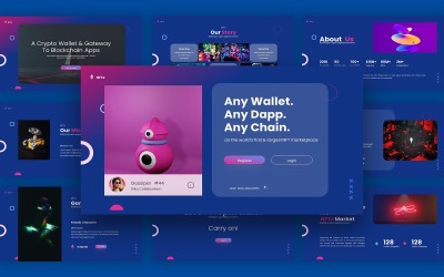 NFTs Wallet Google Slides sablon