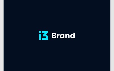 Písmeno I3 3I Iniciály Jednoduché Logo
