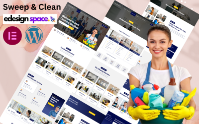 Sweep &amp;amp; Clean — motyw WordPress dotyczący usług sprzątania