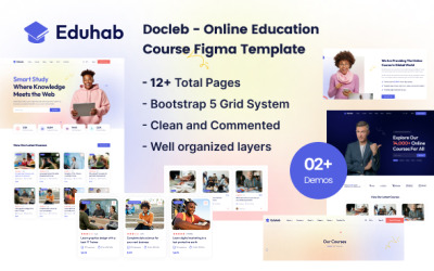 Online vzdělávací kurz Figma šablona