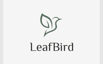 Bird Fly Wing Leaf Organic Logo