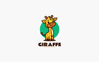 Logo della mascotte del fumetto della giraffa 1