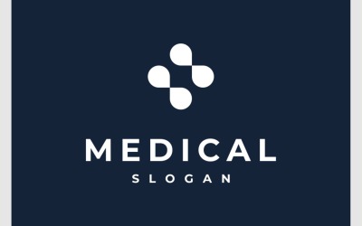 Logo semplice astratto medico trasversale