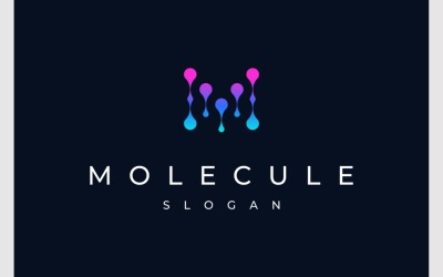M harfi Molecule Connect Teknoloji Logosu