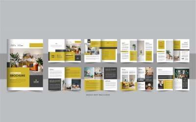 Brochure di design di interni moderni, progettazione di brochure di interni