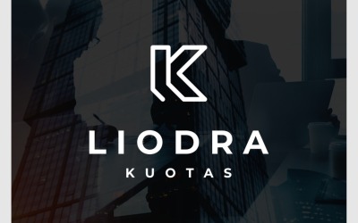Letter LK KL Minimalist Simple Logo