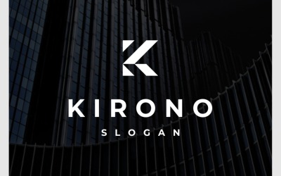 Minimalne geometryczne logo litery K