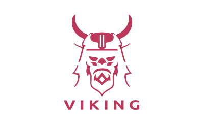 Modèle de conception de logo Viking V9