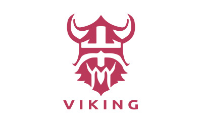 Modelo de design de logotipo Viking V8