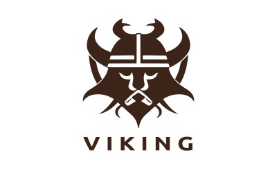 Plantilla de diseño de logotipo vikingo V3
