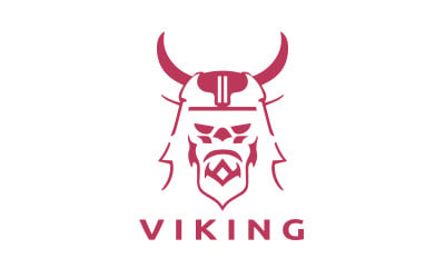 Шаблон дизайна логотипа викинга V9