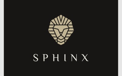 Sfinks faraon Egipt starożytne logo