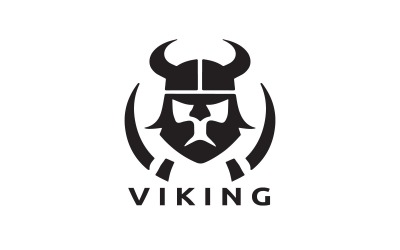 Viking logotyp designmall V13