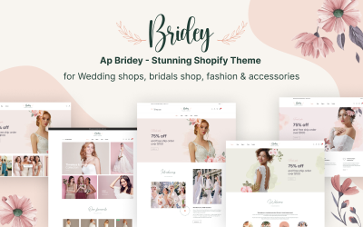 Ap Bridey - Shopify-thema voor trouwwinkels