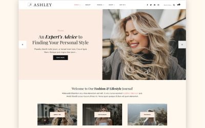 Ashley - Ett WordPress-bloggtema för personlig livsstil