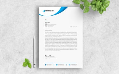 Briefhoofd, creatief briefhoofd, minimalistisch briefhoofd, briefhoofdvoorbeeld, modern briefhoofdontwerp