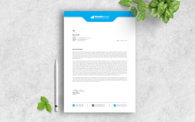 Design minimalista della carta intestata, design pulito della carta intestata