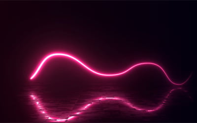 3D gör Neon effekt ljus bakgrund