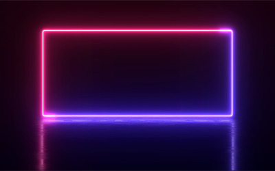3D render Neon effect licht Achtergrondontwerp