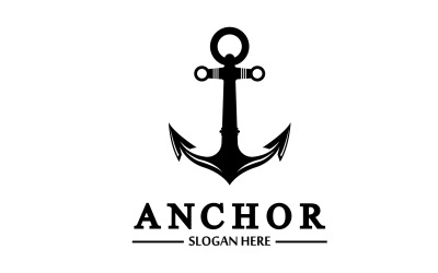 Anker-Marine-Symbol, grafisches Symbol, Version 1
