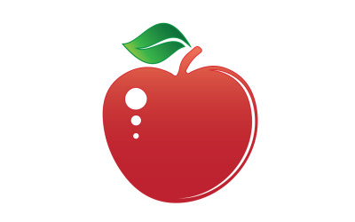 Modello logo icona frutta mela versione 10