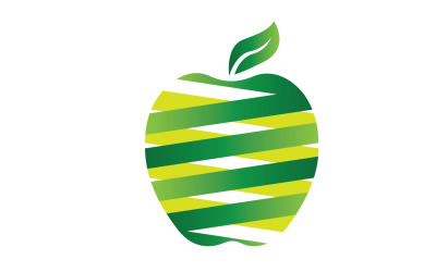Apfelfrüchte-Symbol-Logo-Vorlage, Version 41