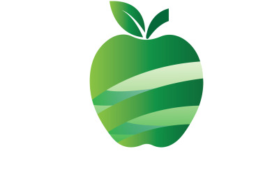 Apple gyümölcsök ikon logósablon 30-as verziója