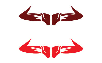 Bull and buffalo head cow animal mascot logo design vector version 11