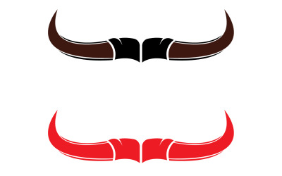 Bull and buffalo head cow animal mascot logo design vector version 5