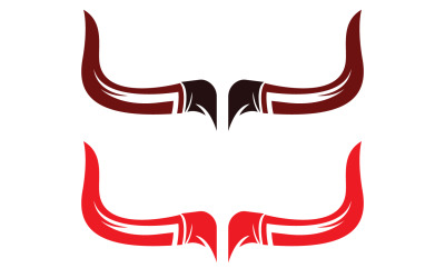 Bull and buffalo head cow animal mascot logo design vector version 7