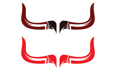 Byk i bawół głowa krowy maskotka zwierząt logo projektu wektor wersja 7