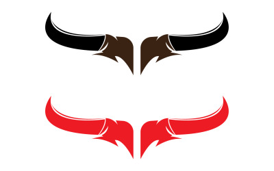 Diseño de logotipo de mascota animal de vaca con cabeza de toro y búfalo, versión vectorial 16