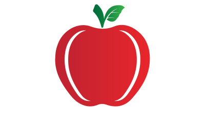 Elma meyve simgesi logo şablonu sürüm 36