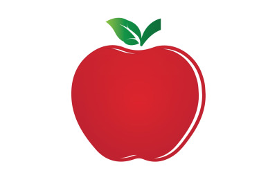 Modello logo icona frutta mela versione 13