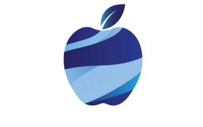 Modello logo icona frutta mela versione 34