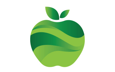 Plantilla de logotipo de icono de frutas de manzana versión 24