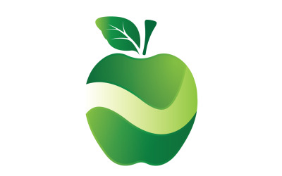 Šablona loga ikony jablečného ovoce verze 20