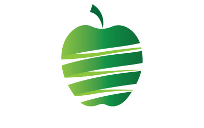 Šablona loga ikony jablečného ovoce verze 40