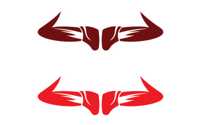 Stier en buffelkop koe dier mascotte logo ontwerp vector versie 11
