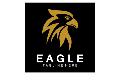 Eagle hoofd vogel logo vector versie 16