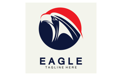 Eagle hoofd vogel logo vector versie 30