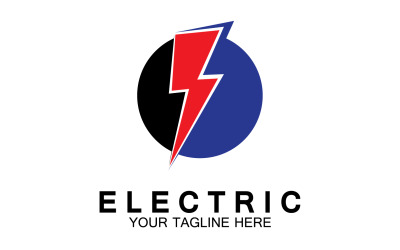 Electric flash thunderbolt logo version 21