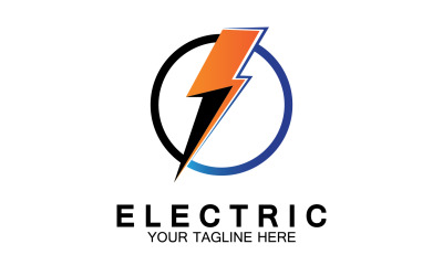 Elektrik flaşı yıldırım logosu sürüm 15