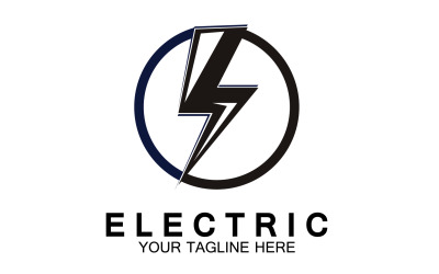 Elektrik flaşı yıldırım logosu sürüm 26