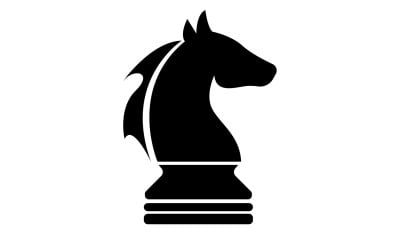 Jednoduché vektorové logo koně verze 13