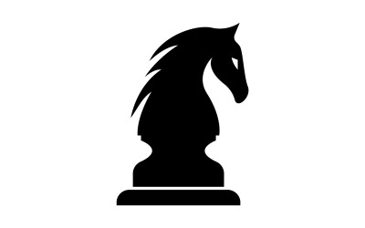 Logotipo de caballo simple vector versión 1
