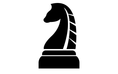 Logotipo de caballo simple vector versión 9