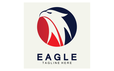 Logotipo de pájaro cabeza de águila vector versión 29