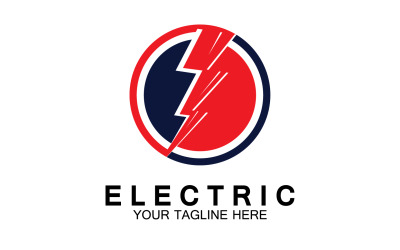 Logotipo de rayo eléctrico versión 16